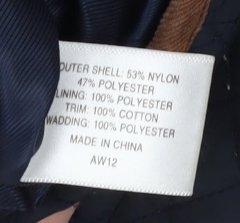 CC Women's Black Quilted Waistcoat Size 10