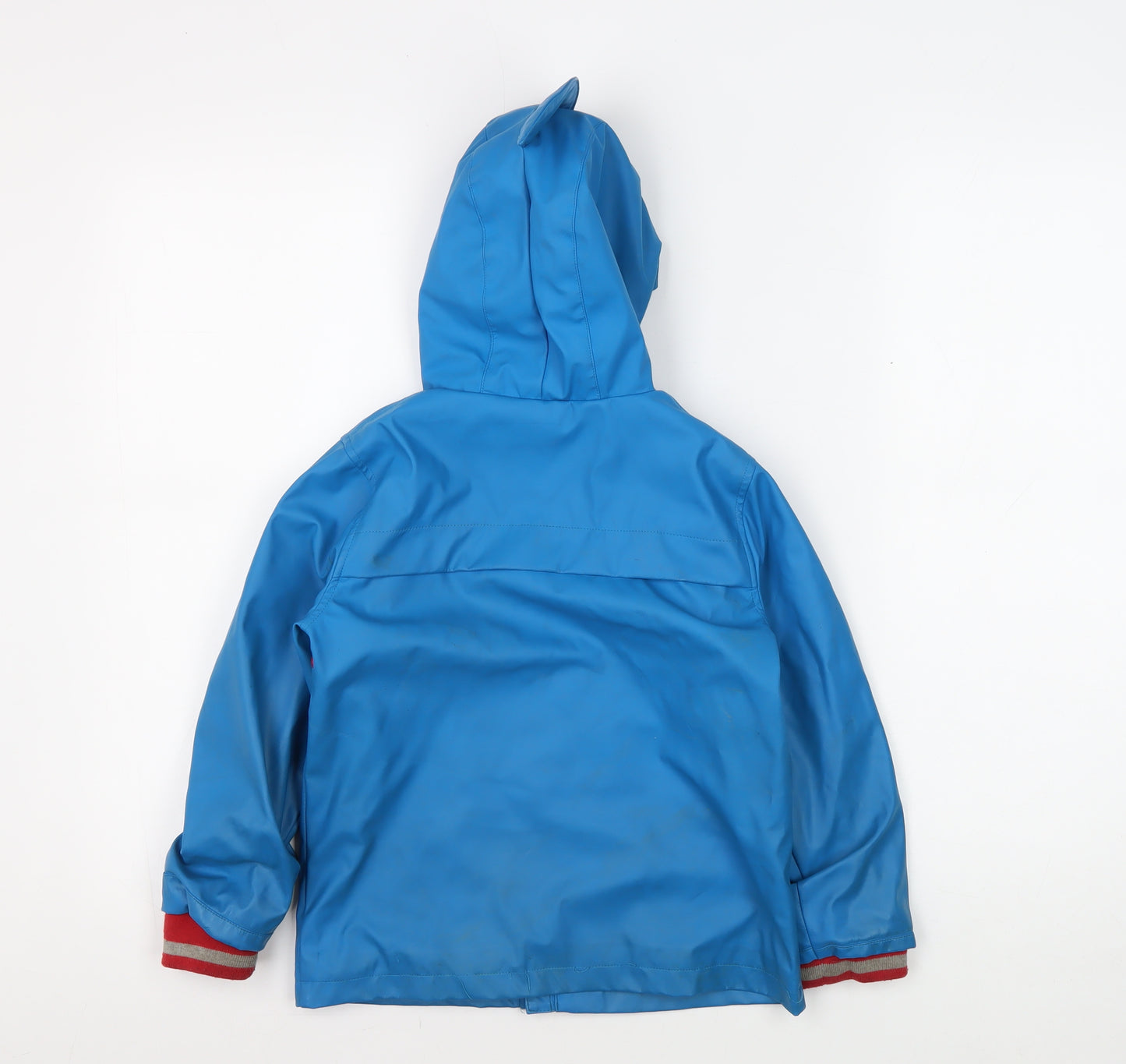 Next Boys Blue Shark Hood Rain Coat Jacket 4-5 Years