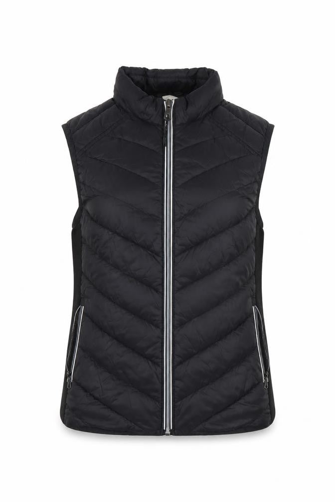 Front view of Gap Women's XS Black Puffer Waistcoat