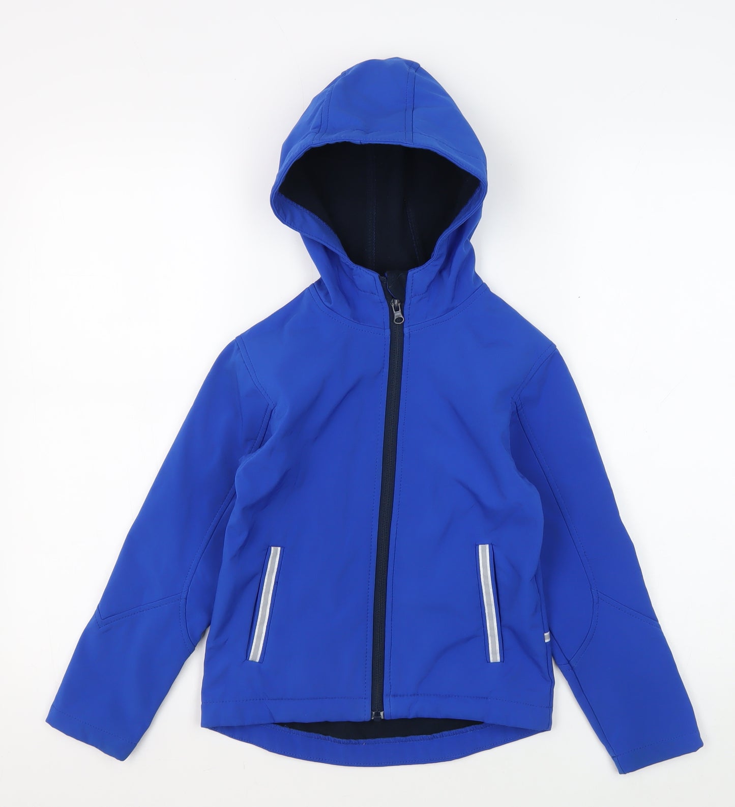 Result Boys Blue Hooded Softshell Jacket 7-8 Years