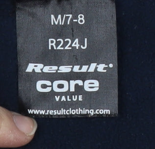 Result Boys Blue Hooded Softshell Jacket 7-8 Years