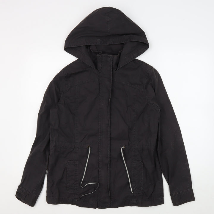 Gap Womens Black Parka Jacket, S, Hooded, Casual
