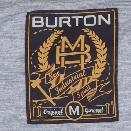 Burton Men's Beige Hooded Windbreaker Jacket M