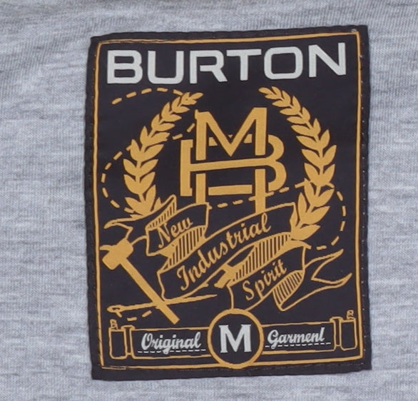 Burton Men's Beige Hooded Windbreaker Jacket M