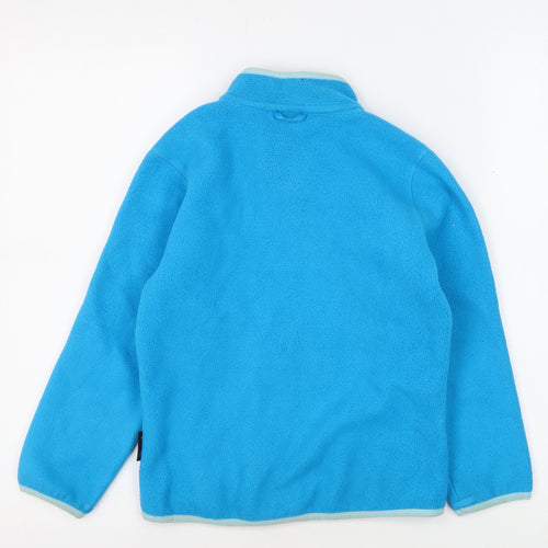 Jack Wolfskin Girls Blue Fleece Full Zip Sweatshirt 7-8 Years