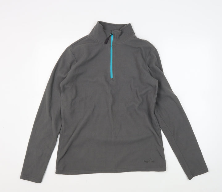 Peter Storm Women Grey 1/4 Zip Pullover Sweatshirt Size 14