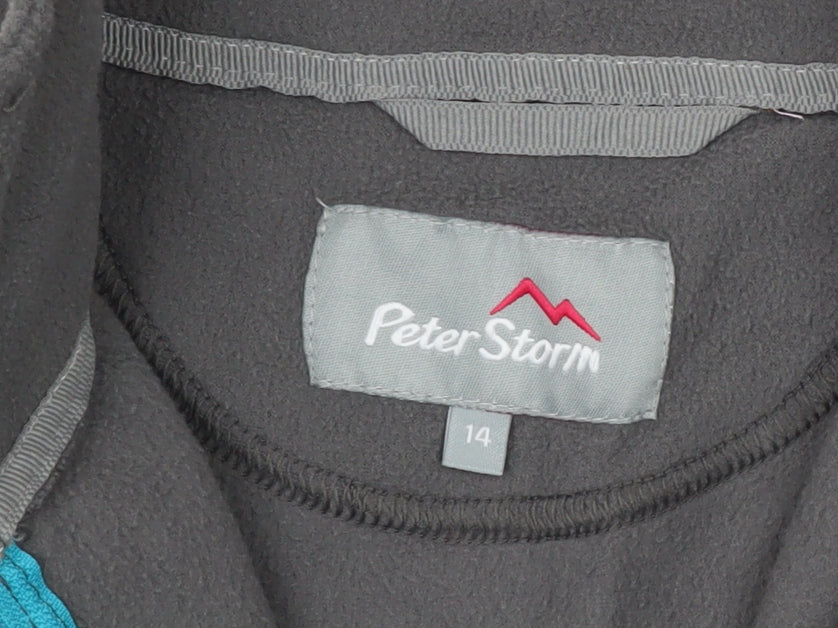 Peter Storm Women Grey 1/4 Zip Pullover Sweatshirt Size 14
