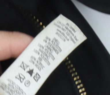 BH LTD Men's Black XL Overcoat Cotton Twill