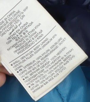 Gap Women's Blue Puffer Waistcoat S Regular Fit