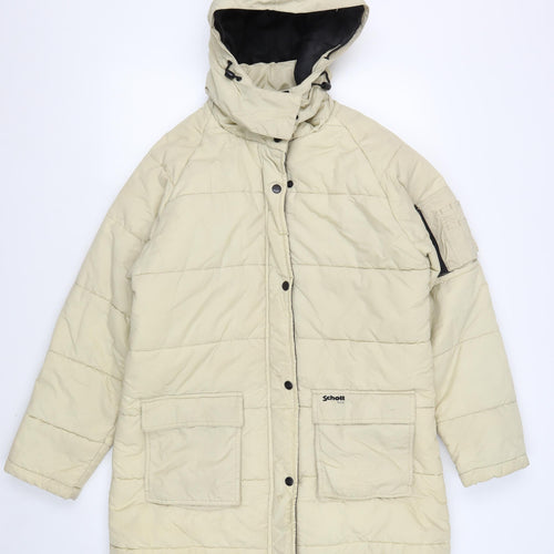 Schott NYC Men's Beige Puffer Jacket Size L