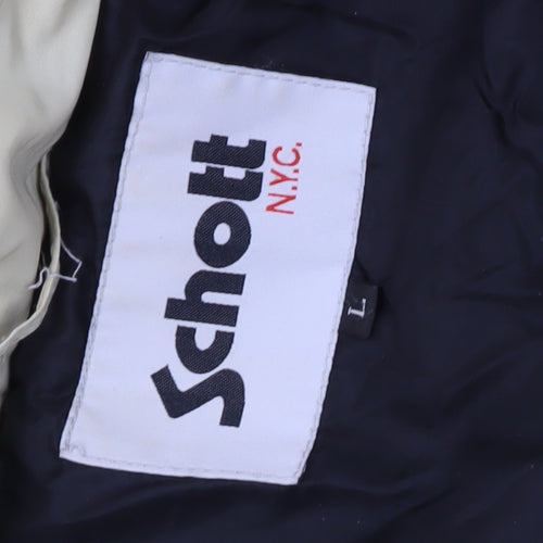 Schott NYC Men's Beige Puffer Jacket Size L