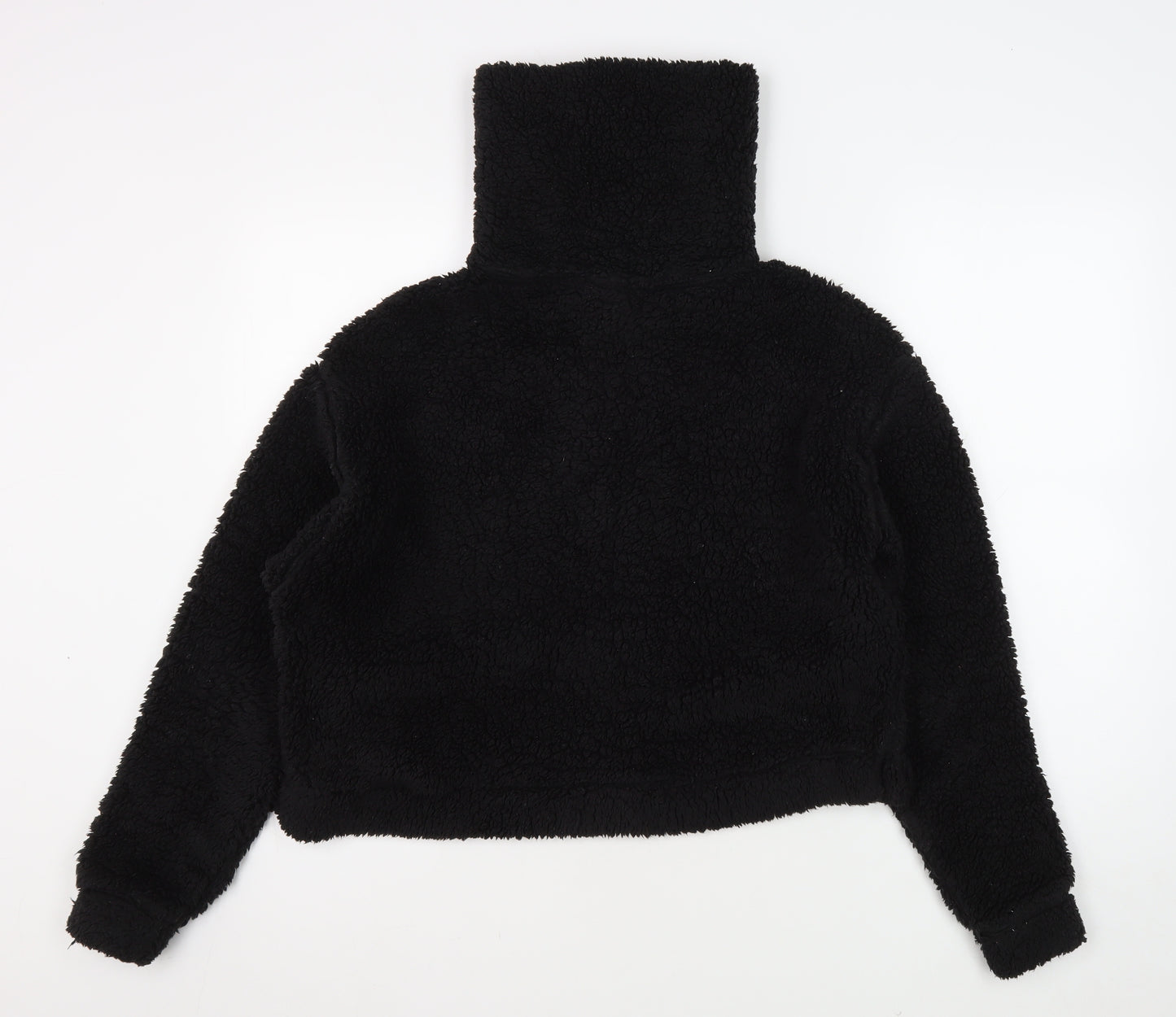 Topshop Women's Black Fleece Sweatshirt Size 8
