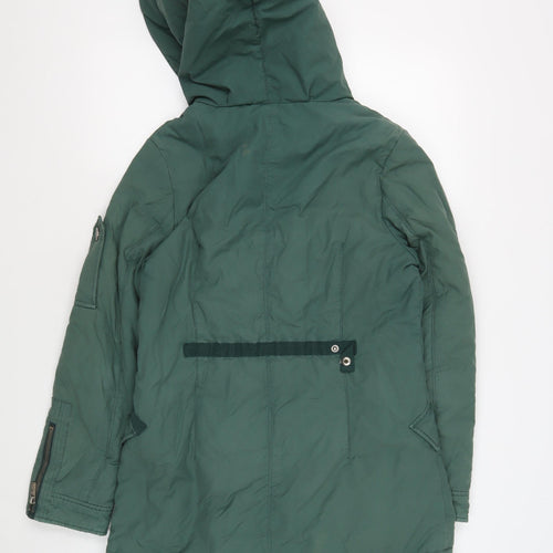 Natural Green XL Unisex Hooded Parka Jacket