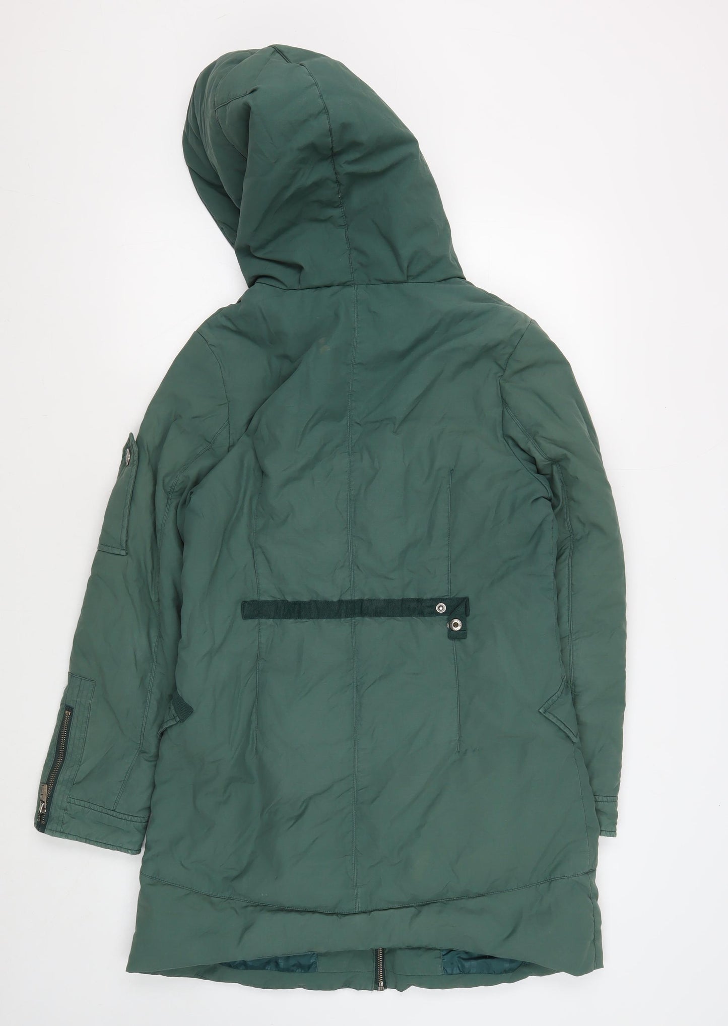 Natural Green XL Unisex Hooded Parka Jacket