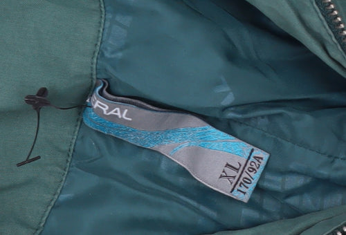 Natural Green XL Unisex Hooded Parka Jacket