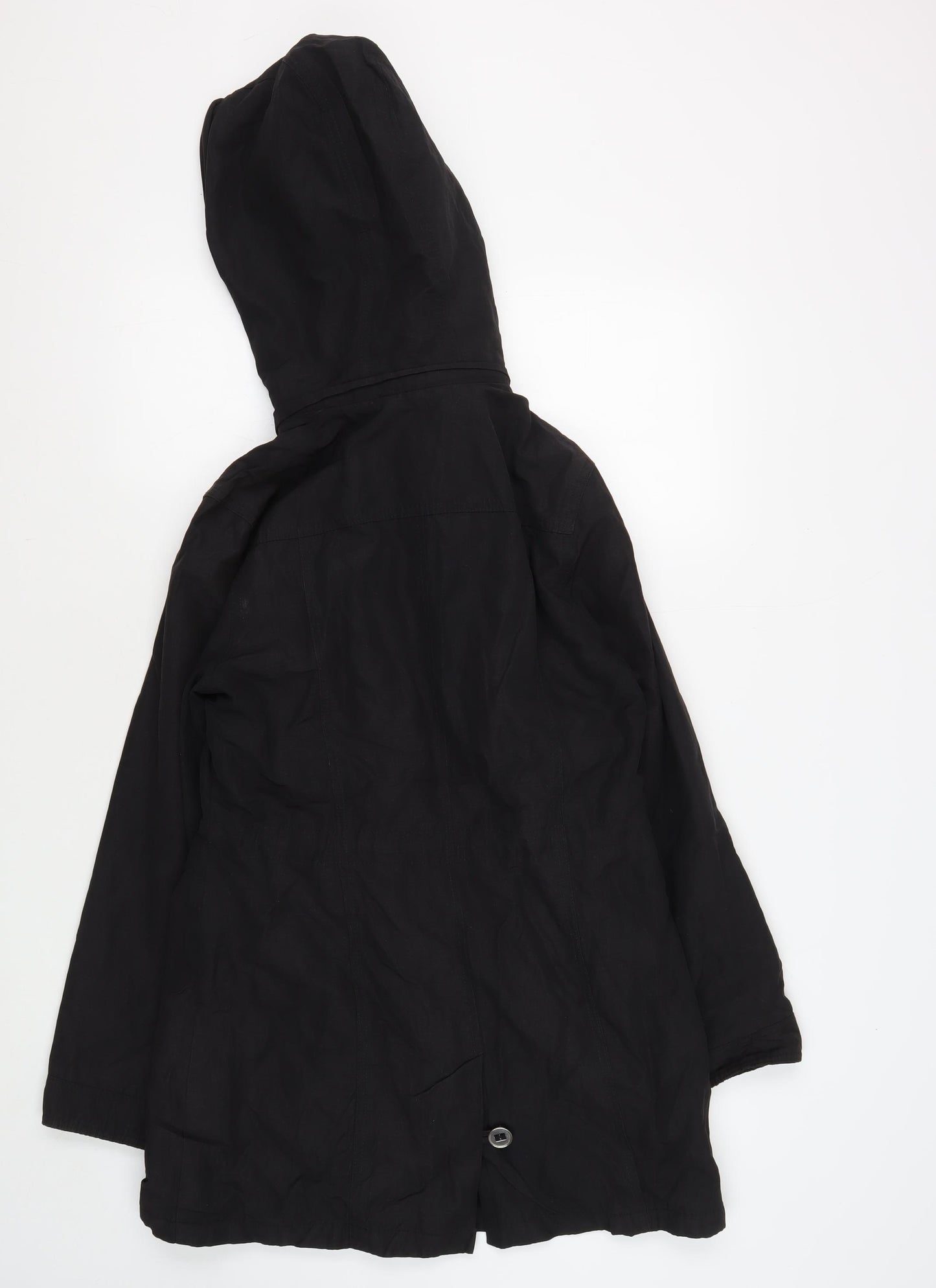 Marks and Spencer Women's Black Hooded Anorak Jacket Size 10