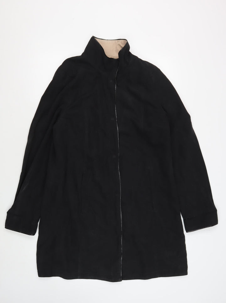 Viyella Women's Black Long Coat Size 14