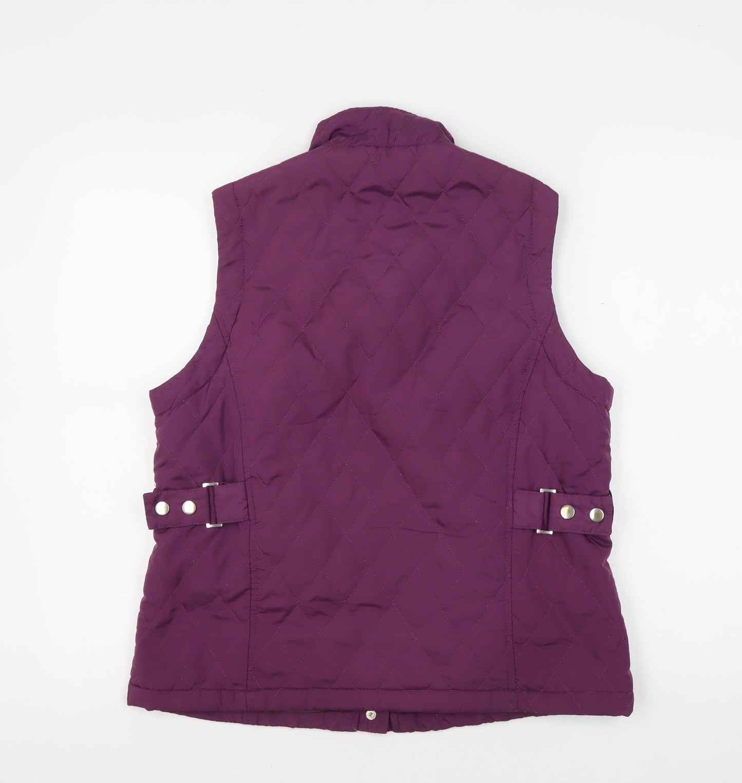 Dash Women's Purple Quilted Waistcoat Size 14