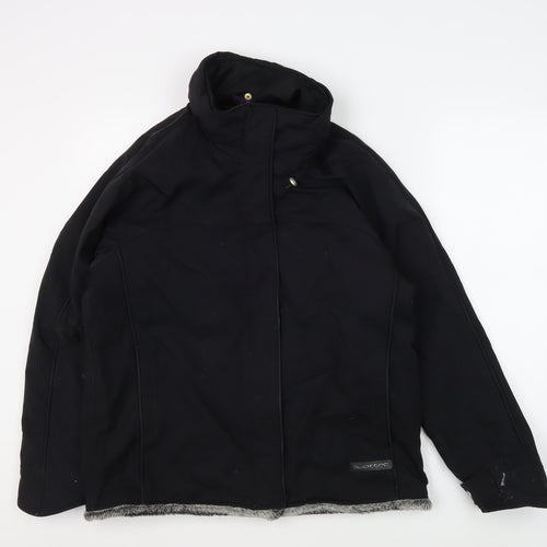 Quattro Women's Black Size 12 Basic Winter Jacket