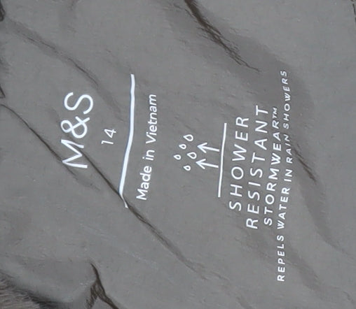 Marks and Spencer Brown Puffer Jacket, Size 14