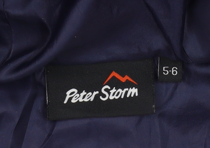 Peter Storm Boys Blue Puffer Jacket 5-6 Years