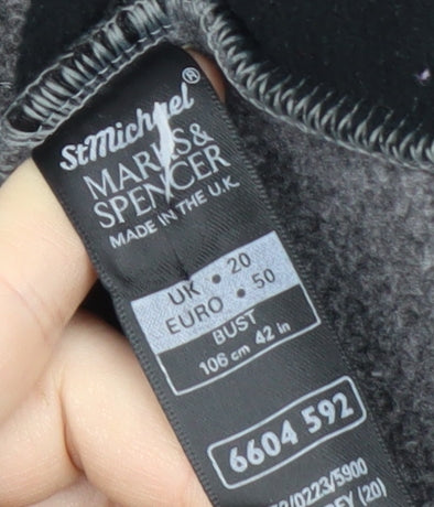 Marks and Spencer Grey Unisex Full Zip Jacket