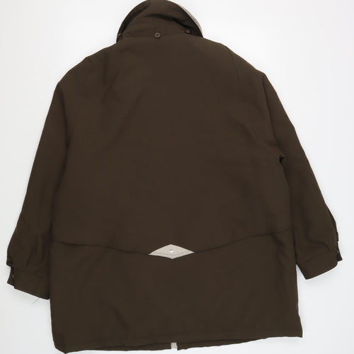 David Barry Brown Polyester Women's Regular Jacket