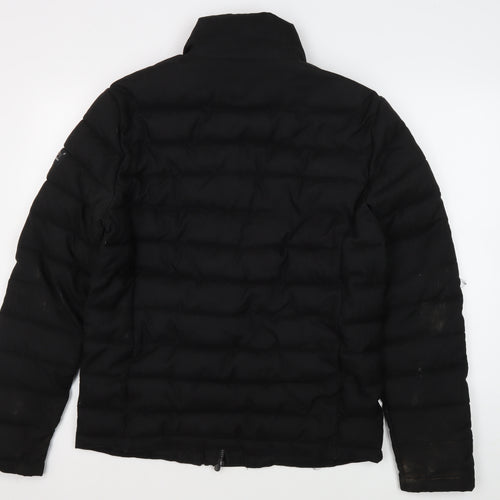 Superdry Men's Black Puffer Jacket L - Winter Warmth