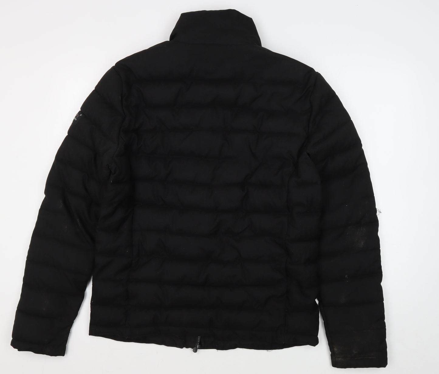 Superdry Men's Black Puffer Jacket L - Winter Warmth