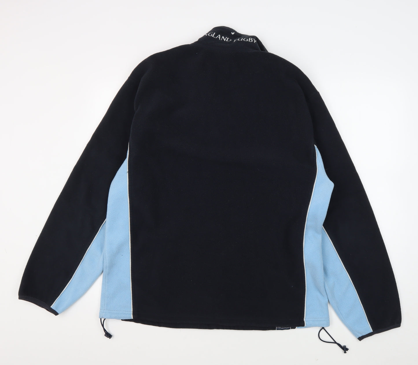 England Rugby Men's XL Black Fleece 1/2 Zip Sweatshirt