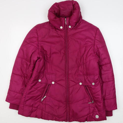 Cavita Women's Red Puffer Jacket Size 8 Casual