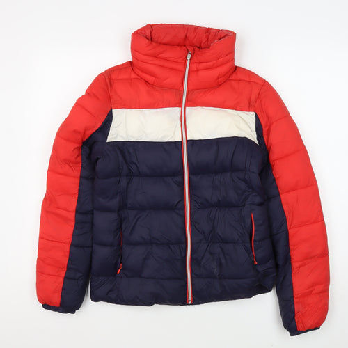 Marks and Spencer Women's Red Puffer Jacket Size 8