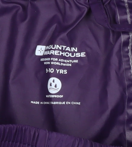Mountain Warehouse Girls Purple Rain Trousers 9-10 Years