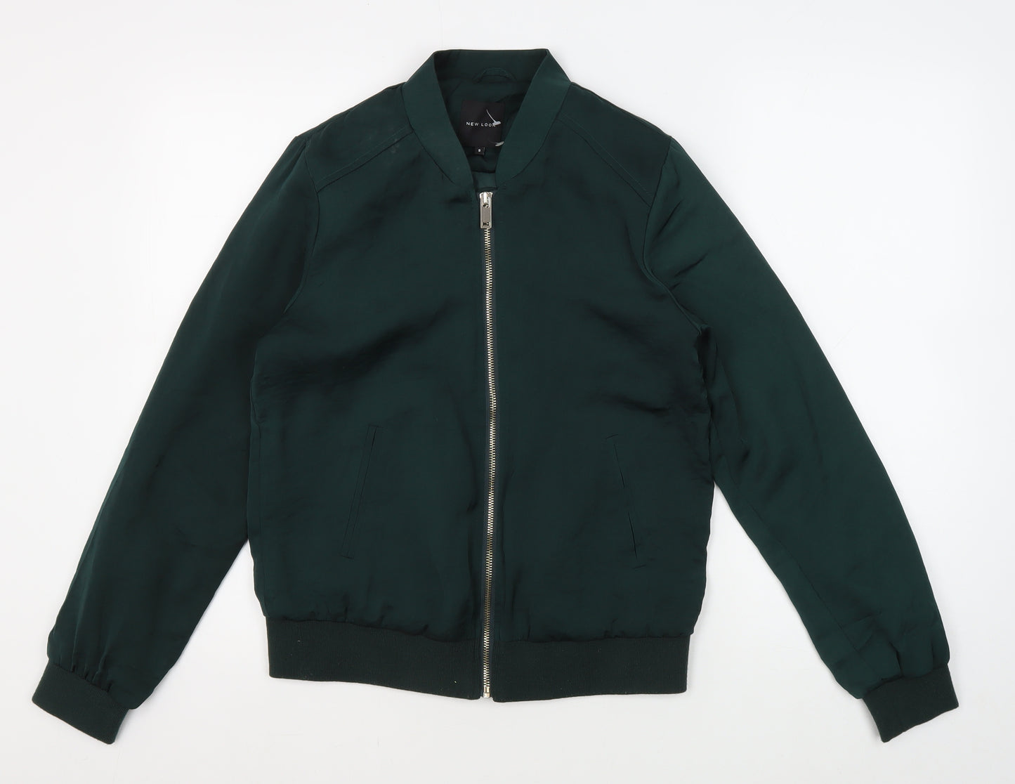 New Look Women’s Green Bomber Jacket Size 8