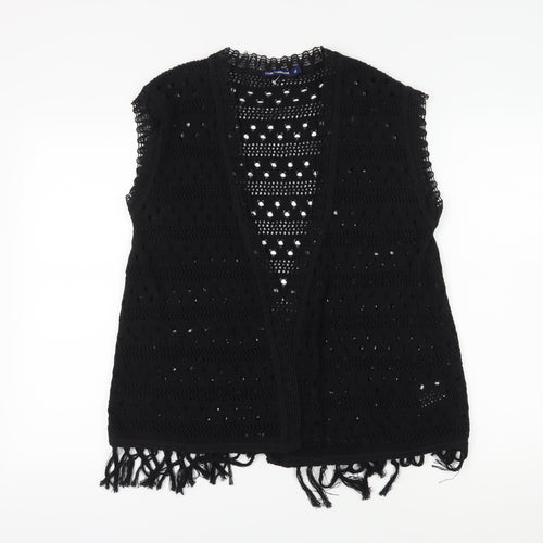 Store Twenty One Women's Black XL Crochet Vest