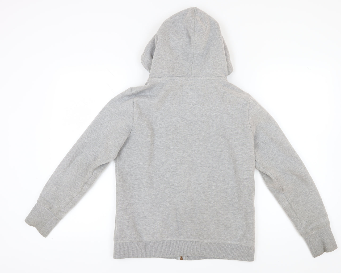 Superdry Women's Grey Full Zip Hoodie, Size 14