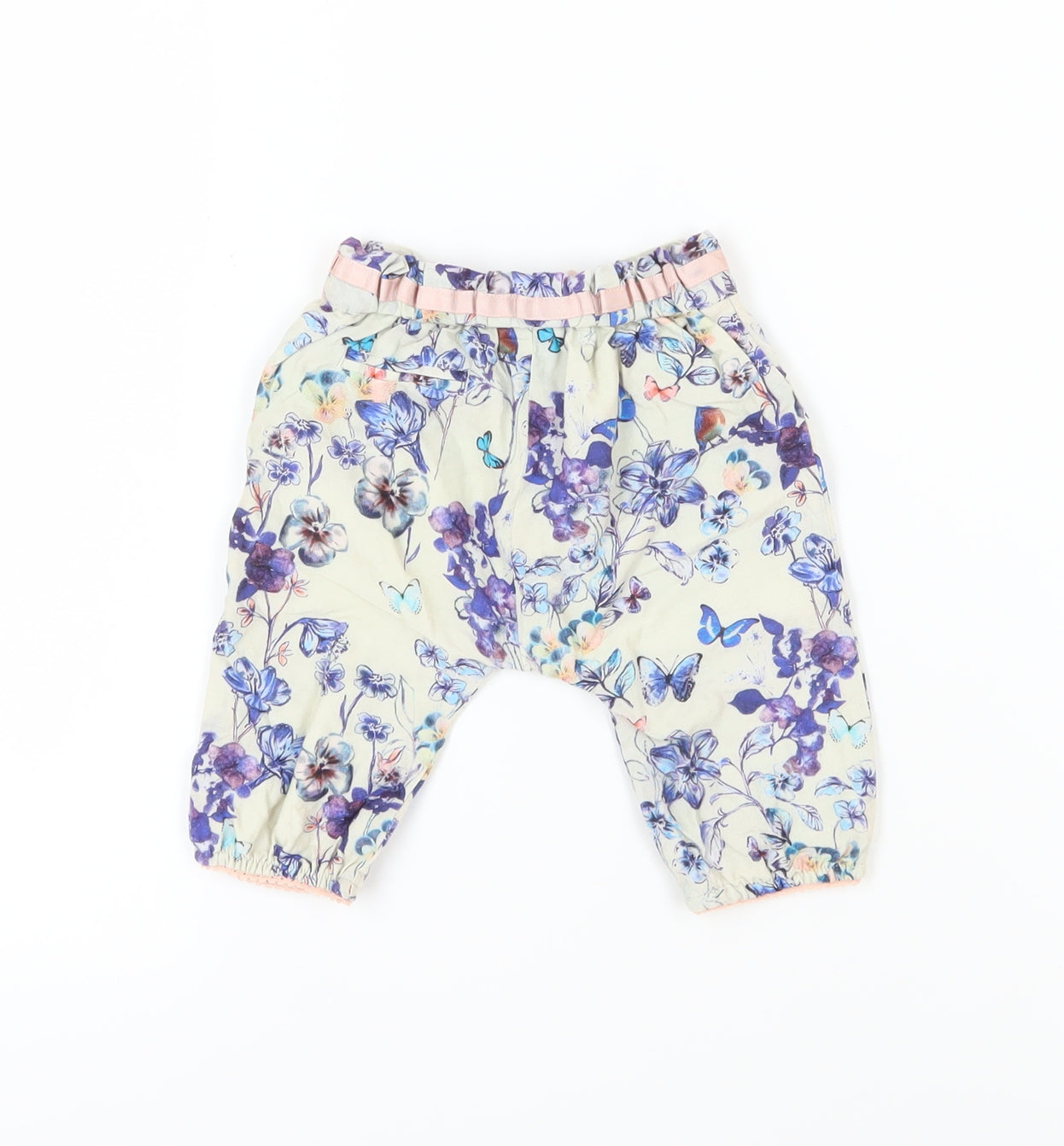 Marks and Spencer Unisex Baby Multicoloured Floral Trousers 3-6 Months