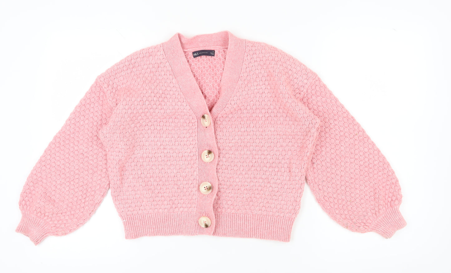 Marks and Spencer Women's Pink Cardigan, Size 14