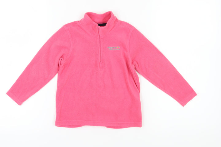 Regatta Girls Pink Fleece 1/2 Zip Sweatshirt 5-6 Years