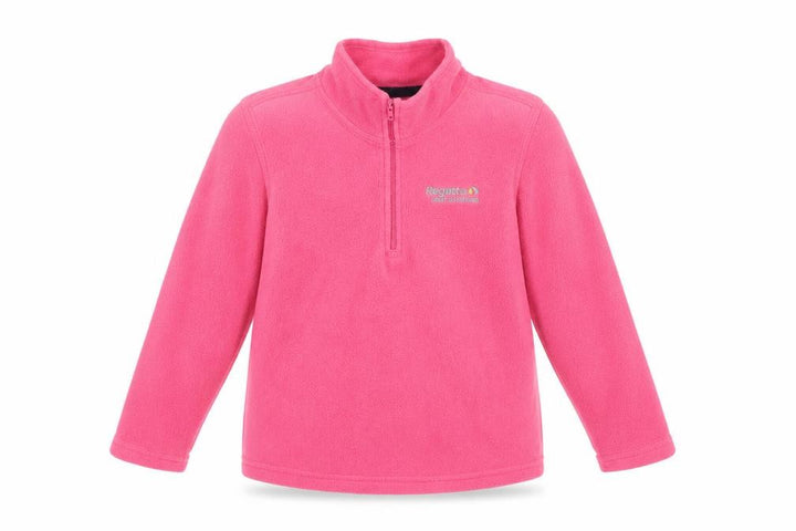Regatta Girls Pink Fleece 1/2 Zip Sweatshirt 5-6 Years