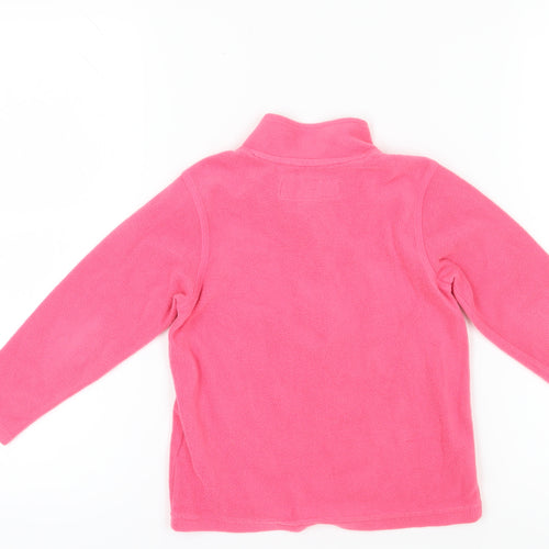 Regatta Girls Pink Fleece 1/2 Zip Sweatshirt 5-6 Years
