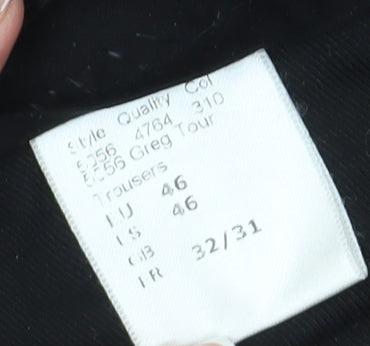 Oscar Jacobson Men's Black Trousers Size 32/31