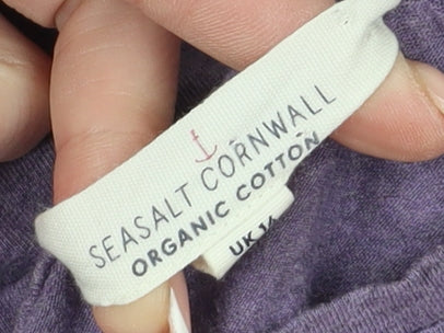 Seasalt Cornwall Women's Purple Long Sleeve Top Size 14