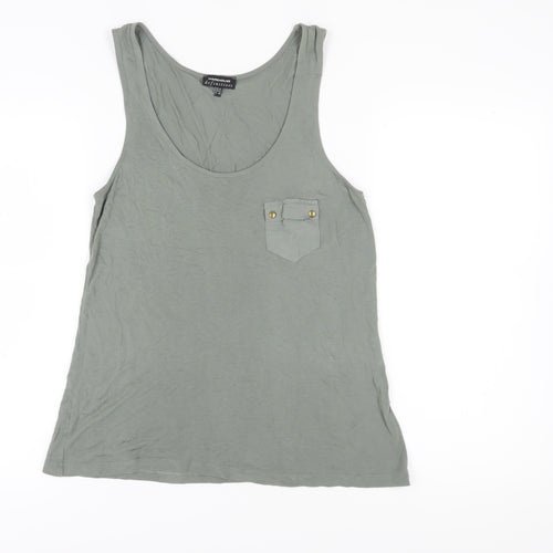 Warehouse Women’s Green Tank Top Size 14