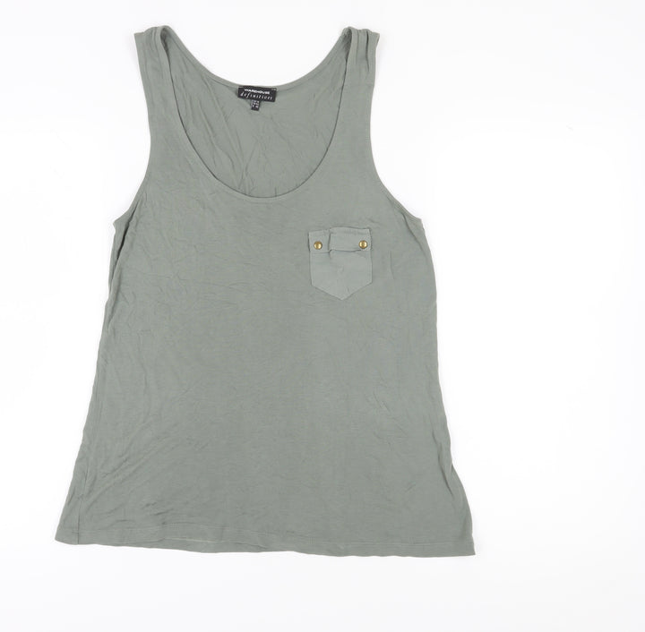 Warehouse Women’s Green Tank Top Size 14
