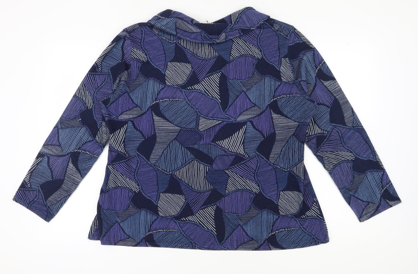 Isle Collection Women's Blue Cowl Neck Top, Size 22