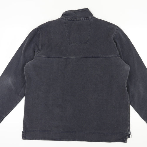 Crew Clothing Company Men's Grey XL Henley Sweatshirt