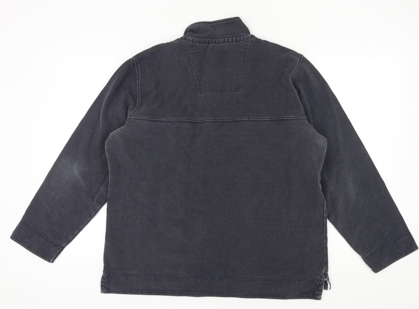 Crew Clothing Company Men's Grey XL Henley Sweatshirt