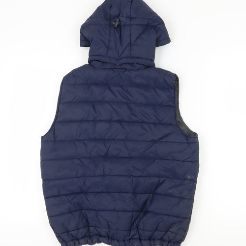 Trespass Men's Blue Puffer Waistcoat 2XS Hooded Casual Zip