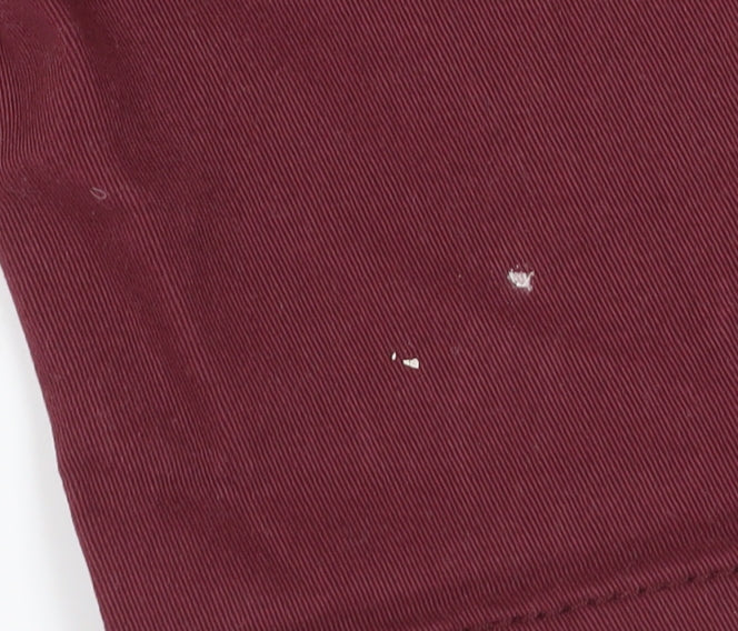 Topman Men's Red Chino Shorts Size 28